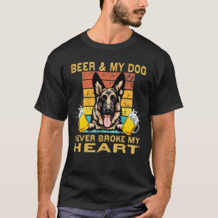 T-shirt Chiens 365 Bière & Chien Ne Jamais Broyer Mon Coeu