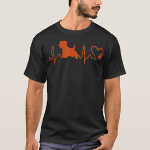 T-shirt Chiens 365 Heartbeat Westie Chien sauvetage animal