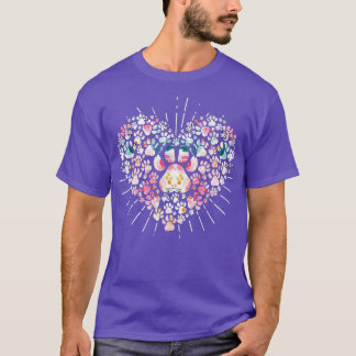 T-shirt Chiens 365 Paw Hearts Coeurs Amoureux de les chien