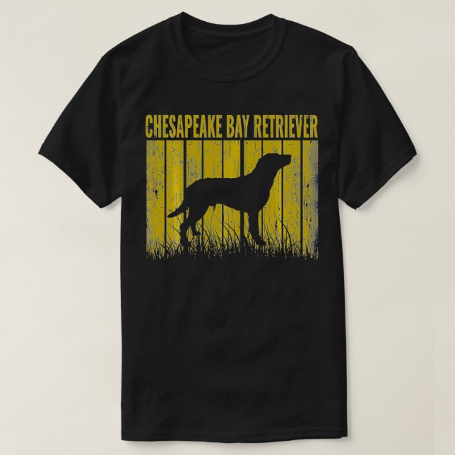 T-shirt Chiens 365 Retro Chesapeake Bay Retriever Chien Vi (Design devant)