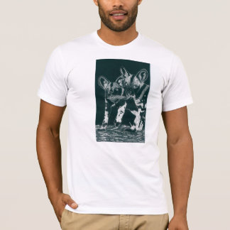 T-shirt Chiens Africain-Sauvages