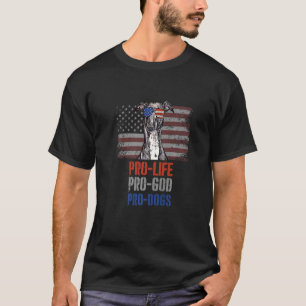 T-shirt Chiens Anti-avortement Pro God Pro
