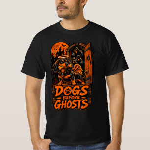 T-shirt Chiens avant les fantômes Dachshund Halloween Gard