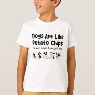T-shirt Chiens beagles Comme Chips De Pomme De Terre Amour