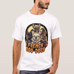 T-shirt Chiens Boo-Français Halloween Design Bouledogue Fr