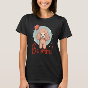 T-shirt Chiens caniches avec amour de chien ballon coeur