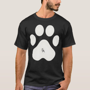 T-shirt Chiens Chats ANIMAUX PATES IMPRIMÉ DRÔLE drôle