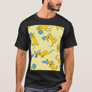 T-shirt Chiens d'activités : motif sportif frisbee