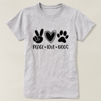 T-shirt Chiens d'amour pour la paix