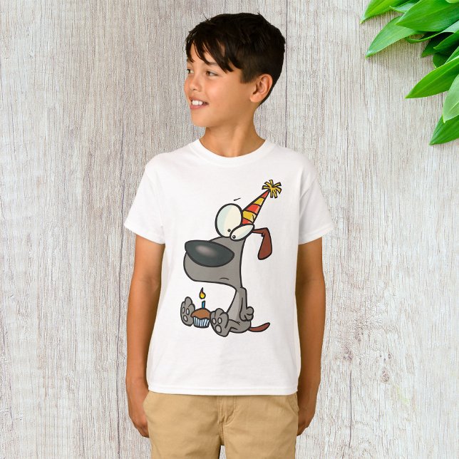 T-shirt Chiens d'anniversaire garçons (Créateur téléchargé)