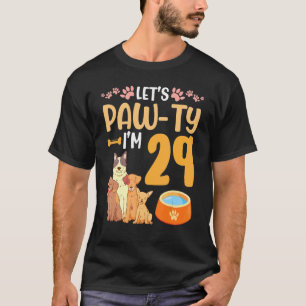 T-shirt Chiens Dansez ensemble Mon anniversaire Pawty J'ai