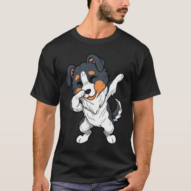 T-shirt Chiens de berger australiens Dabbing Australian (Devant)