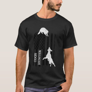 T-shirt Chiens de chasse patriotique au cocon Drapeau amér