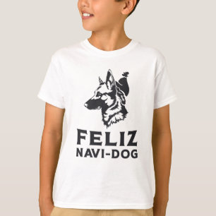 T-shirt Chiens de Chien de Chien de Navi Feliz Vintage ani