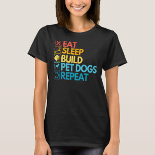 T-shirt Chiens de construction Maigre Bâtiment Maître Bâti