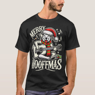 T-shirt Chiens de Fêtes Joyeux Noël T-Shi