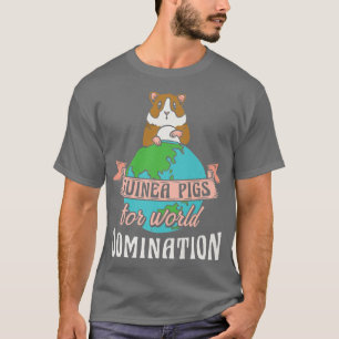 T-shirt Chiens De Guinée Drôle Pour Domination World Roden