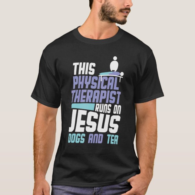 T-shirt Chiens de Thé Jésus Physio (Devant)