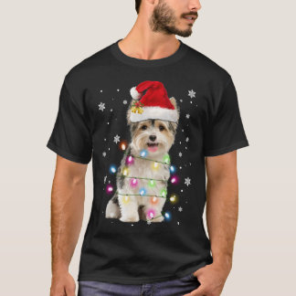 T-shirt Chiens de Yorkie Arbre Chandail de Noël Xmas Anima