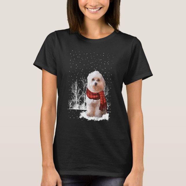 T-shirt Chiens d'hiver de l'Écharpe de Havanais Forêt de n (Devant)