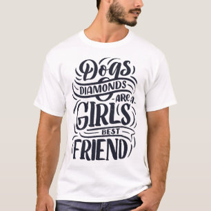 T-shirt Chiens diamants sont les filles meilleures amie 3