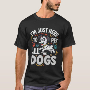 T-shirt Chiens Drôles Amoureux Des Animaux Vector