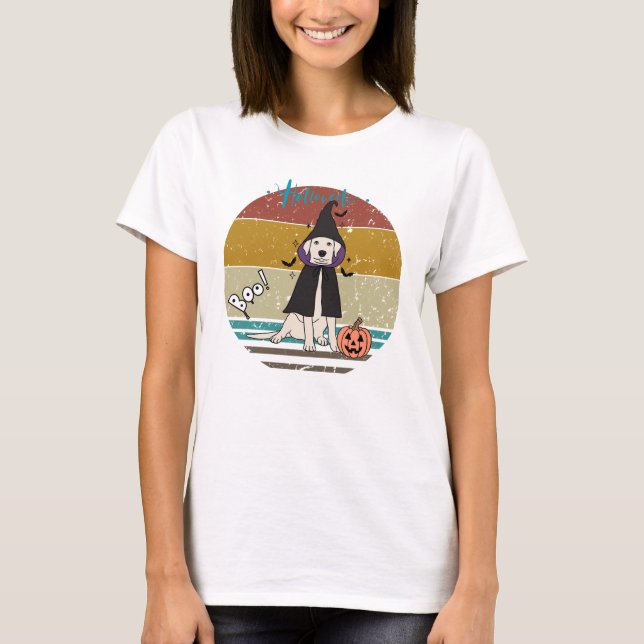 T-shirt Chiens effrayants - Vibes d'automne (Devant)