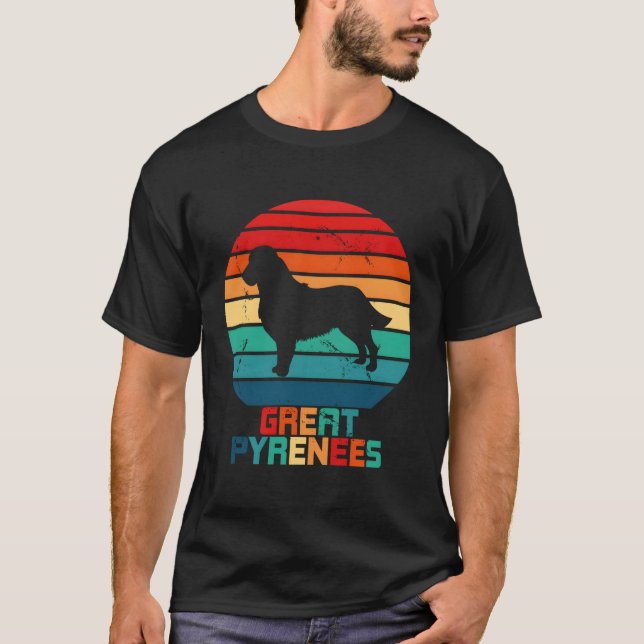 T-shirt Chiens en silhouette d'animaux farcis des grandes  (Devant)