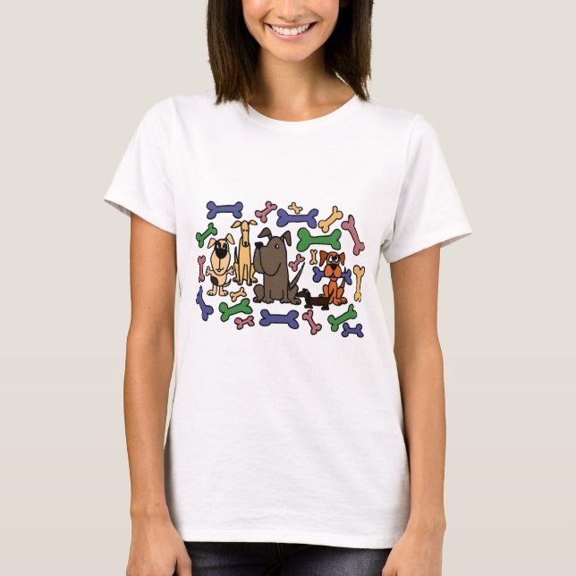 T-shirt Chiens et biscuits géniaux de délivrance (Devant)