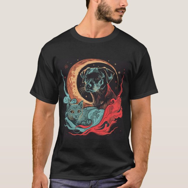 T-shirt Chiens et chats (Devant)