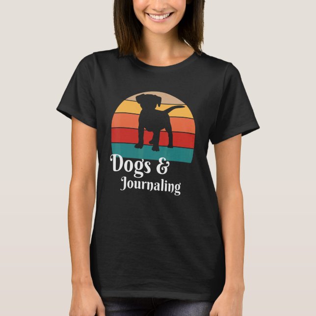 T-shirt Chiens et journalisme (Devant)