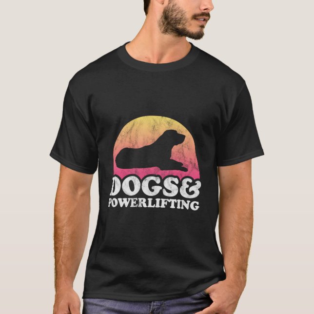 T-shirt Chiens Et Levants De Poing Chien Homme Ou Femme (Devant)
