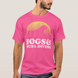 T-shirt Chiens Et Plongée Sous-Marine Chien Ou Femme Et Sc