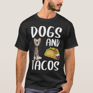 T-shirt Chiens Et Tacos Chinois Crested Mexicain