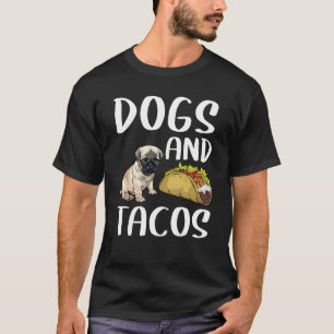 T-shirt Chiens Et Tacos Pug Nourriture Mexicaine