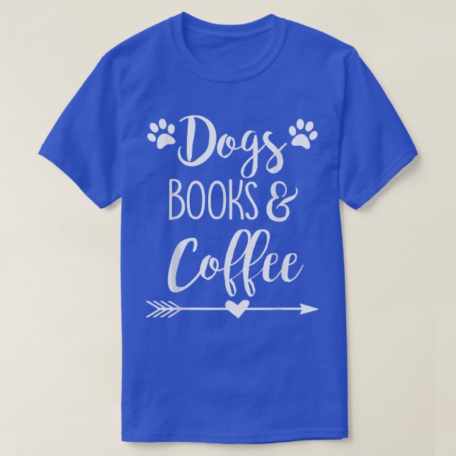 T-shirt Chiens Livres Et Café 294 (Design devant)