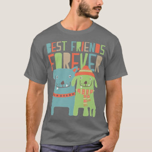 T-shirt Chiens mignons BFF Meilleur Casquette Écharpe de N