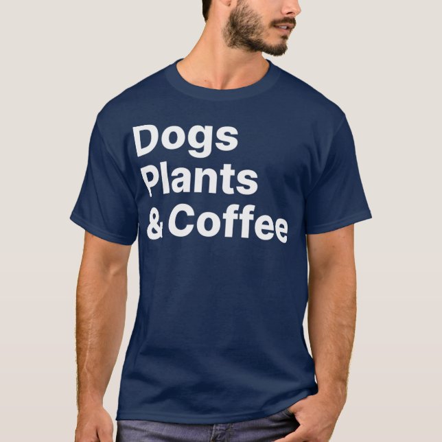 T-shirt Chiens plante Café Plante Lover Dog Mama Maman (Devant)