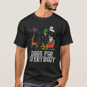 T-shirt Chiens Pour Tout Le Monde Père Noël Drôle Noël Noë