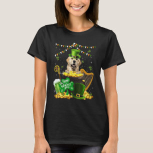 T-shirt Chiens Retriever doré Drôle Shamrock Irlandais St