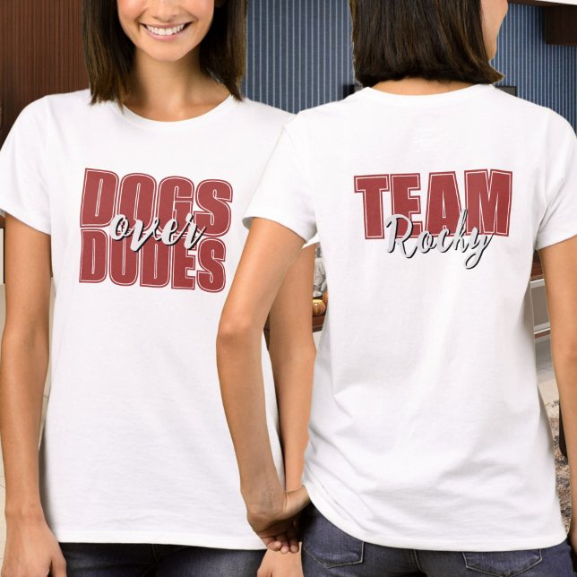 T-shirt Chiens sur Dudes Nom personnalisable (Créateur téléchargé)
