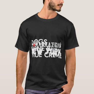 T-shirt Chiens Vin Et Véritable Crimes Podcasts Amateurs C