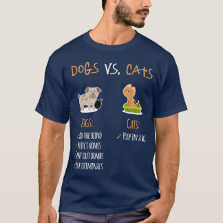 T-shirt Chiens Vs Chats Chien Papa Chien Momrending Amoure