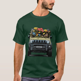 T-shirt Chiffon ivoire Jimny Flower Power drôle