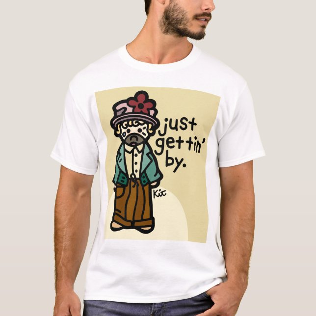 T-shirt chiffons de clochard (Devant)