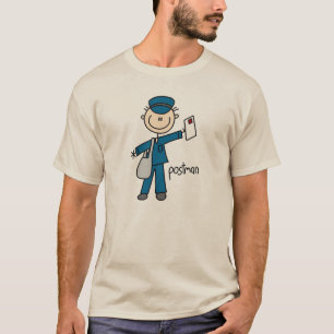T-shirt Chiffre de bâton de travailleur postal