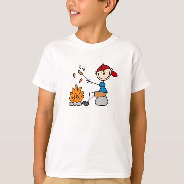 T-shirt Chiffre de cuisinier chemise de bâton (Devant)