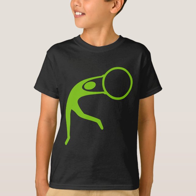 T-shirt Chiffre de gymnastique rythmique - Martian Green (Devant)