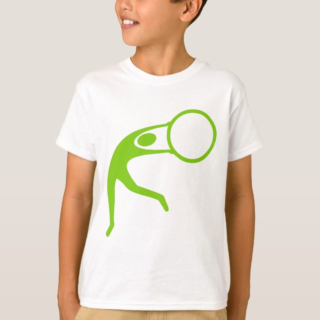 T-shirt Chiffre de gymnastique rythmique - Martian Green (Devant)