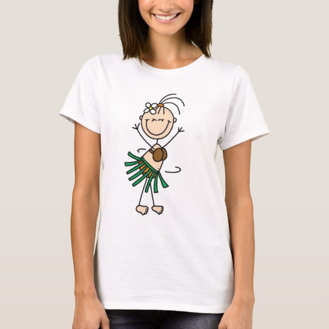 T-shirt Chiffre de l'bâton de danse Hula (Devant)